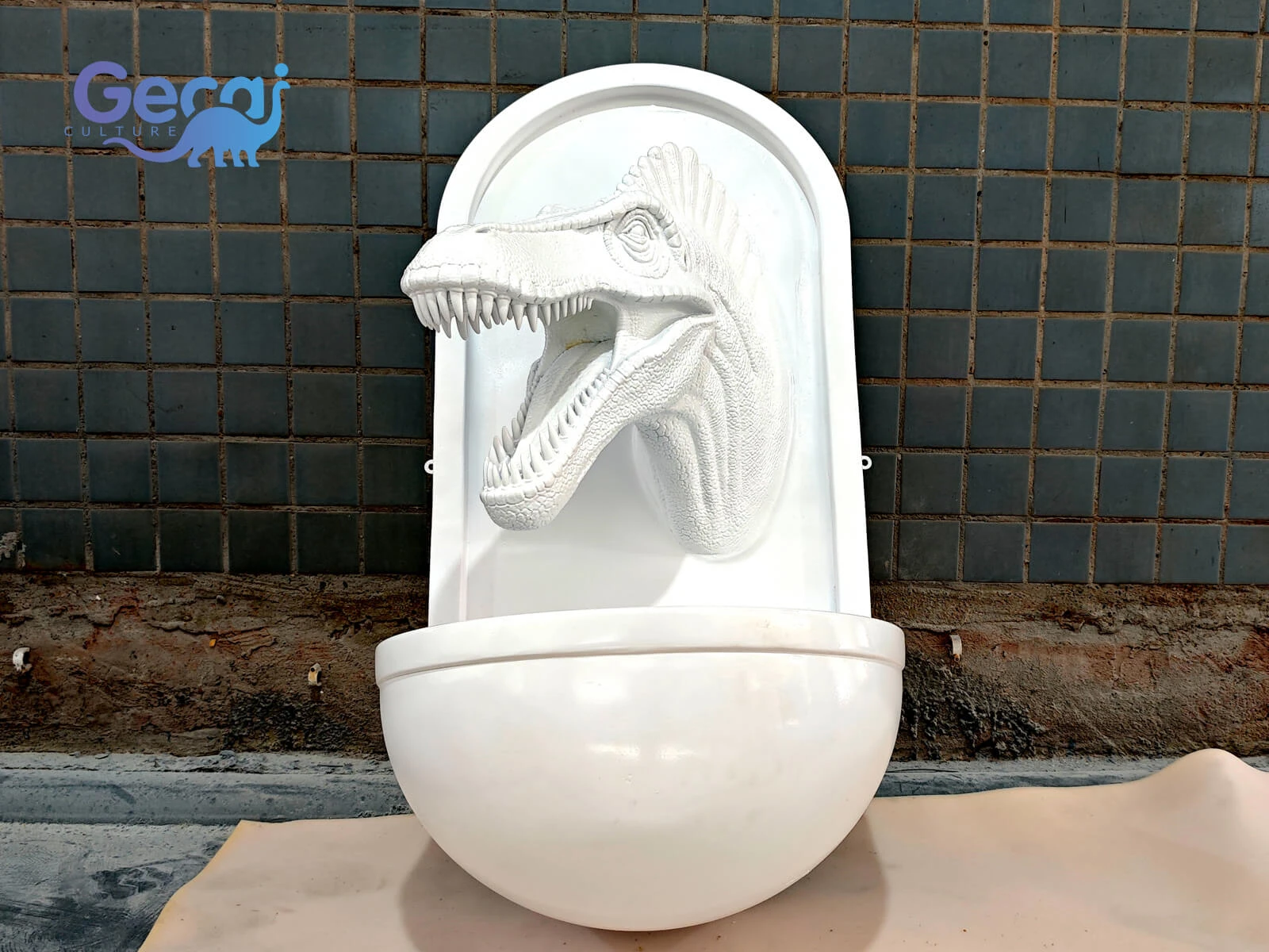 Fiberglass Spinosaurus Head Decoration