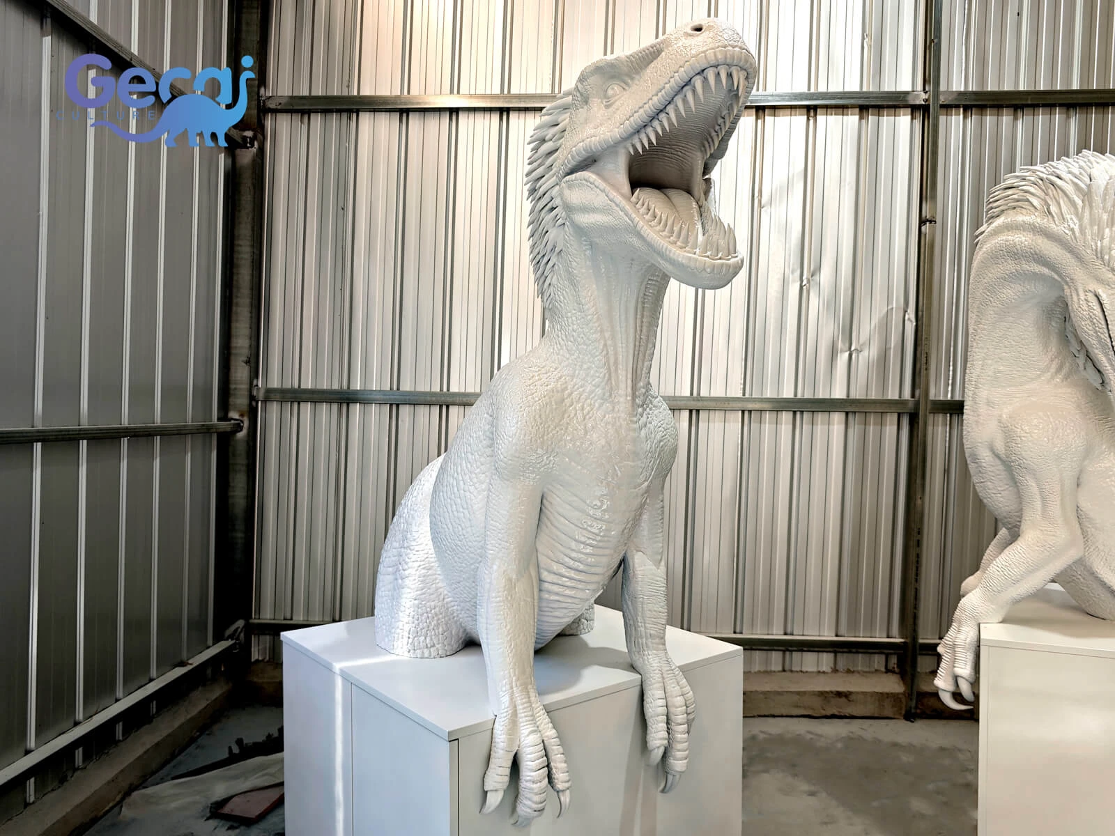 Fiberglass Dinosaur Storage Cabinet Sculpture Decoration is a creative and functional display designed for children’s spaces, theme parks, schools, shopping malls, museums, and themed entertainment venues. Combining a realistic dinosaur sculpture with practical storage functionality, this decoration adds a playful preh...