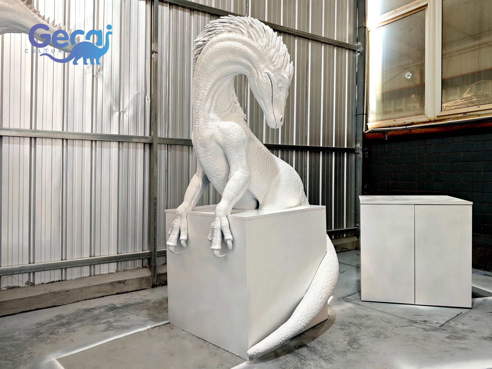 Fiberglass Dinosaur Storage Cabinet Sculpture Decoration
