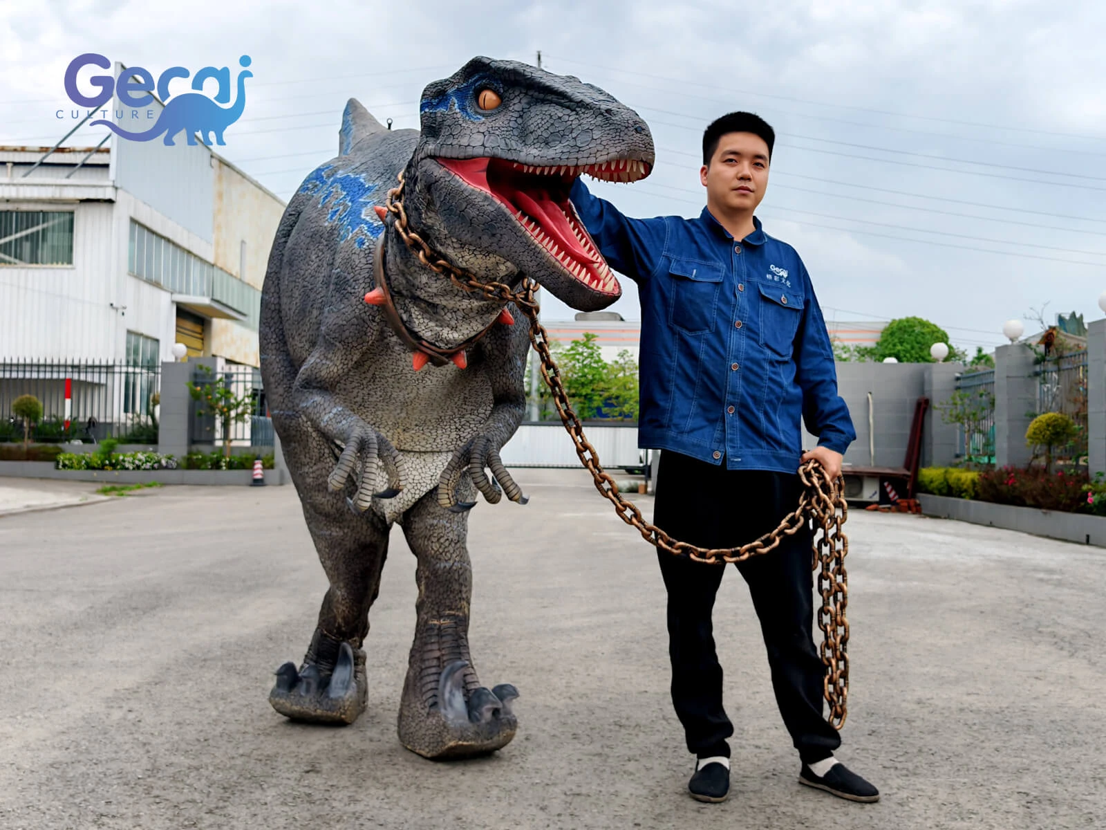 Velociraptor Dinosaur Costume for Entertainment is a realistic and interactive performance costume designed for theme parks, events, festivals, exhibitions, and live shows. Featuring the Velociraptor's iconic sharp claws, agile body shape, detailed skin textures, and lifelike dinosaur appearance, this costume creates a...