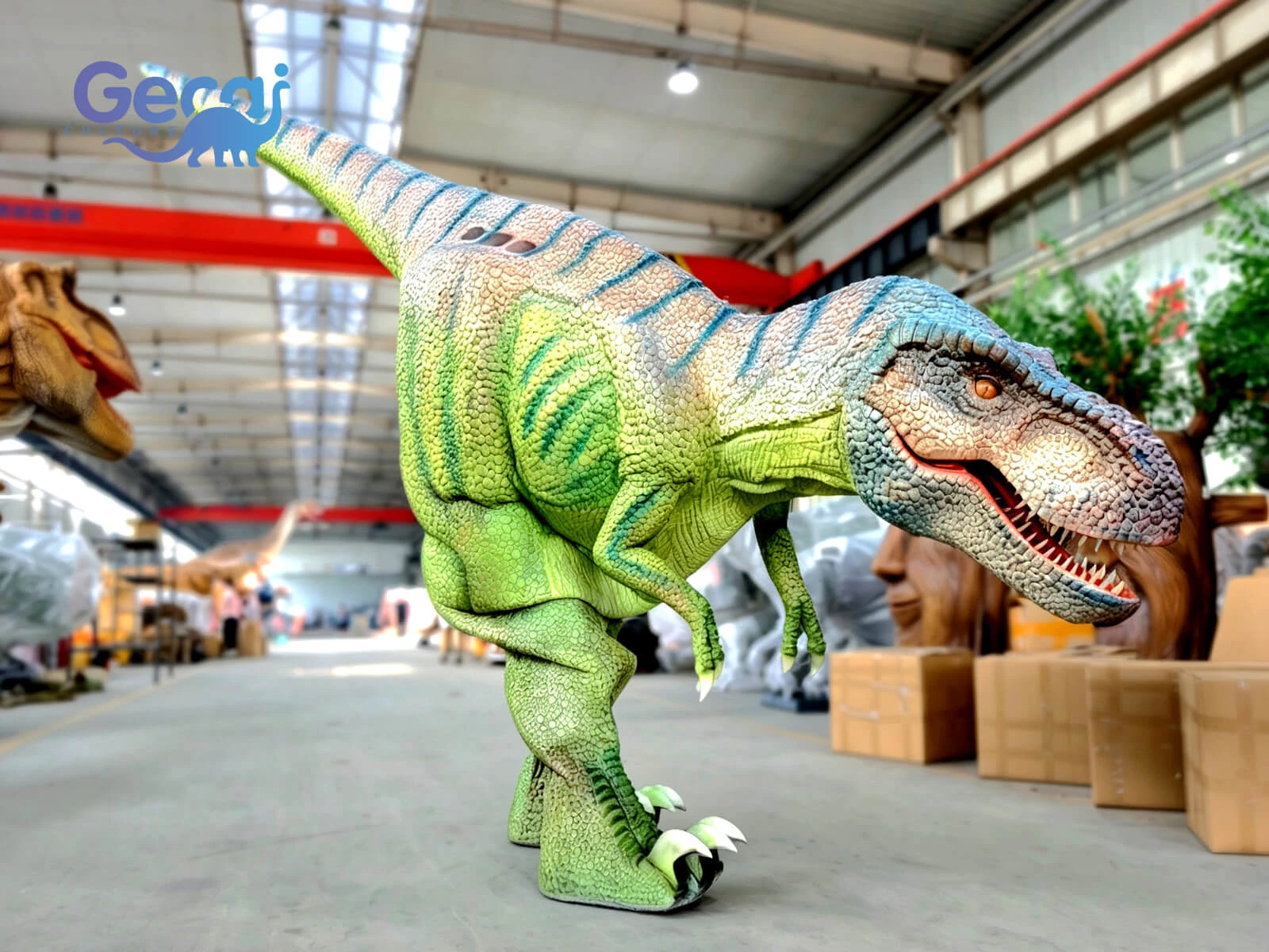 Realistic T-Rex Suit for Theme Parks is a lifelike and immersive performance costume designed for dinosaur parks, theme attractions, events, and interactive entertainment. Featuring the iconic Tyrannosaurus rex appearance, detailed skin textures, powerful body shape, and realistic dinosaur features, this costume create...
