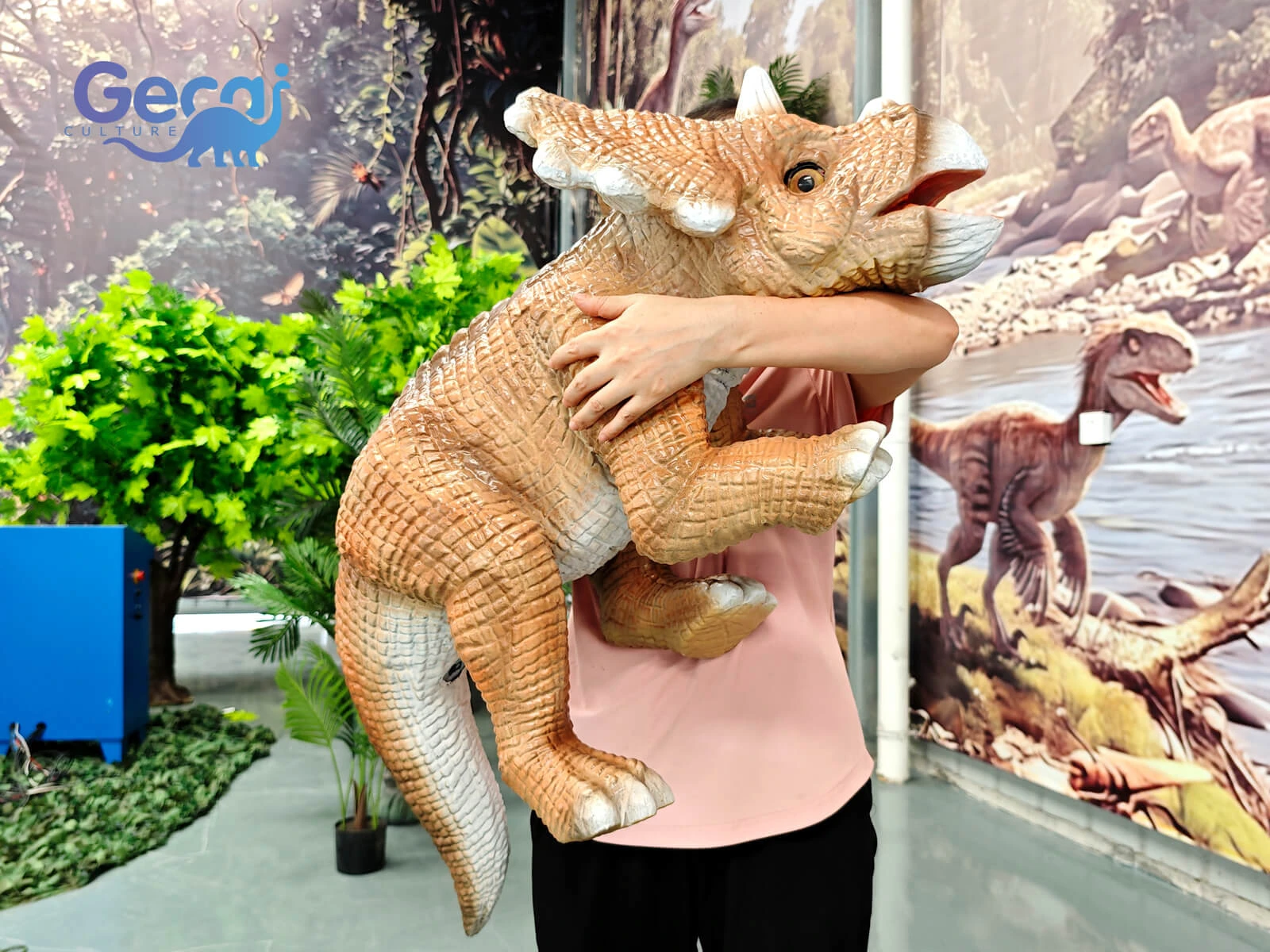 Bring prehistoric adventures to life with the Interactive Triceratops Puppet for Theme Parks, a realistic dinosaur performance prop designed for visitor interaction, live shows, and educational entertainment. Featuring the iconic three-horned head, large frill, textured skin details, and expressive facial design, this ...