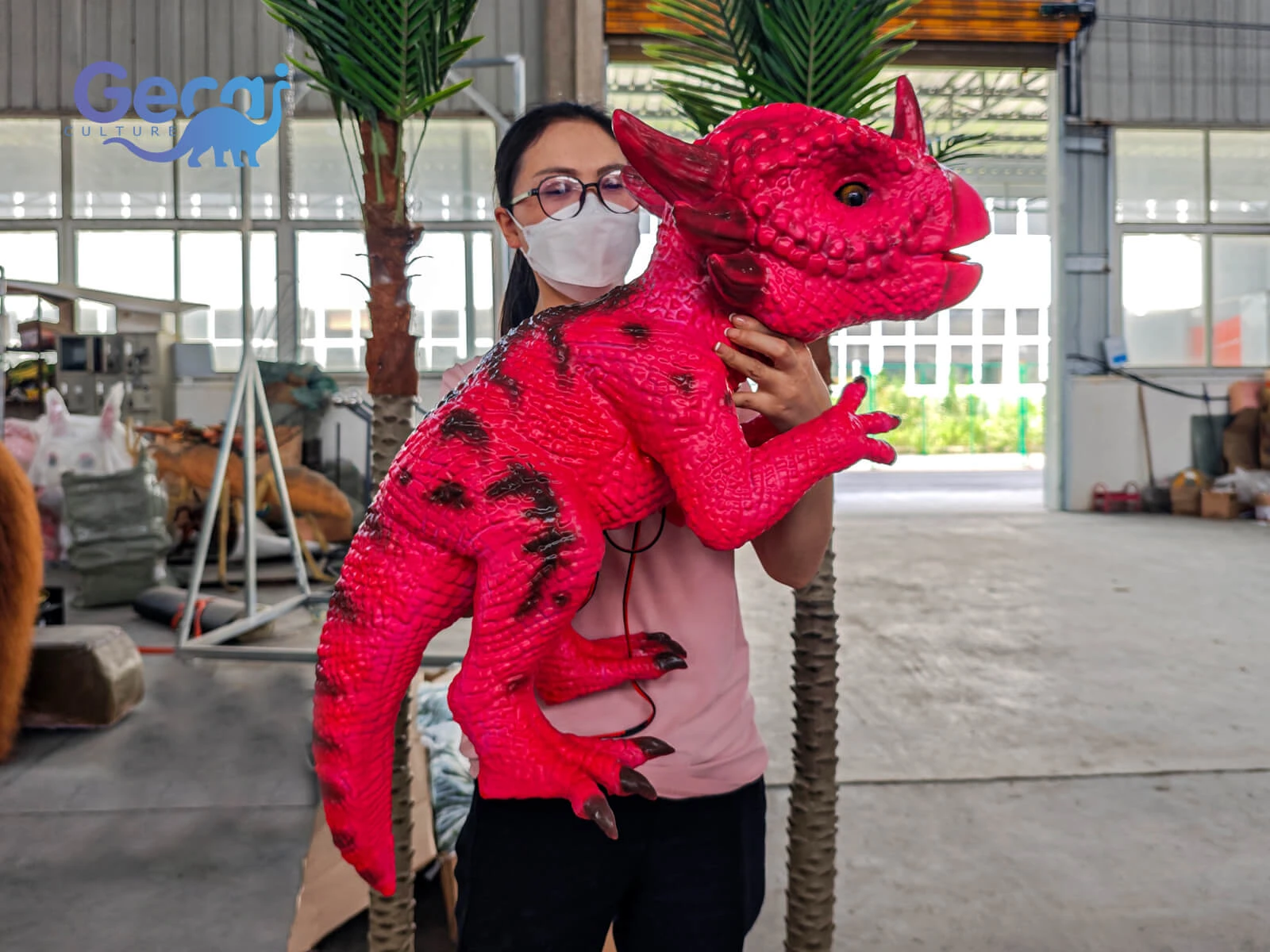 Interactive Stygimoloch Dinosaur Puppet for Theme Parks