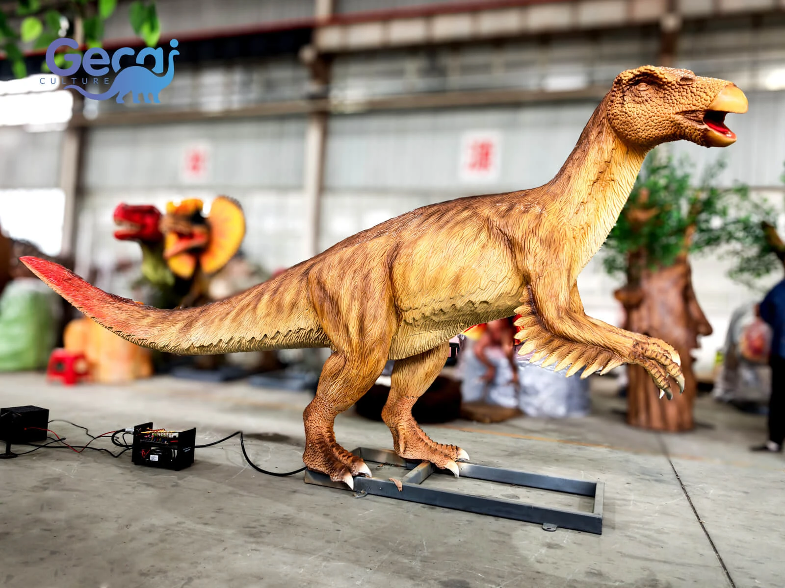 Life Size Therizinosaurus Dinosaur for Exhibition
