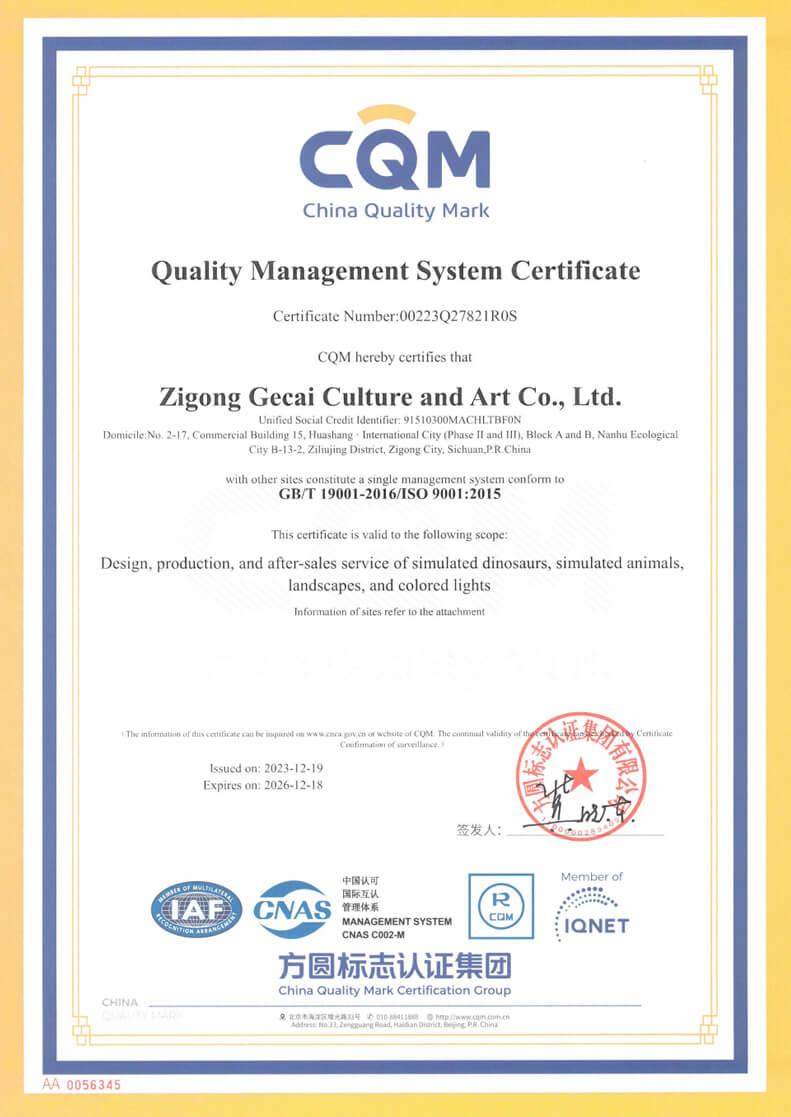 CQM Certificate