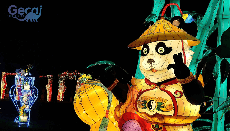Colorful Panda Lantern