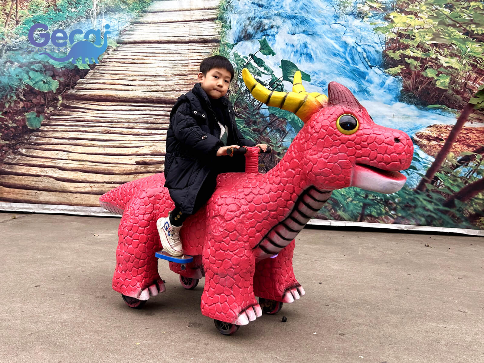 Red Baby Dragon Scooter for Park