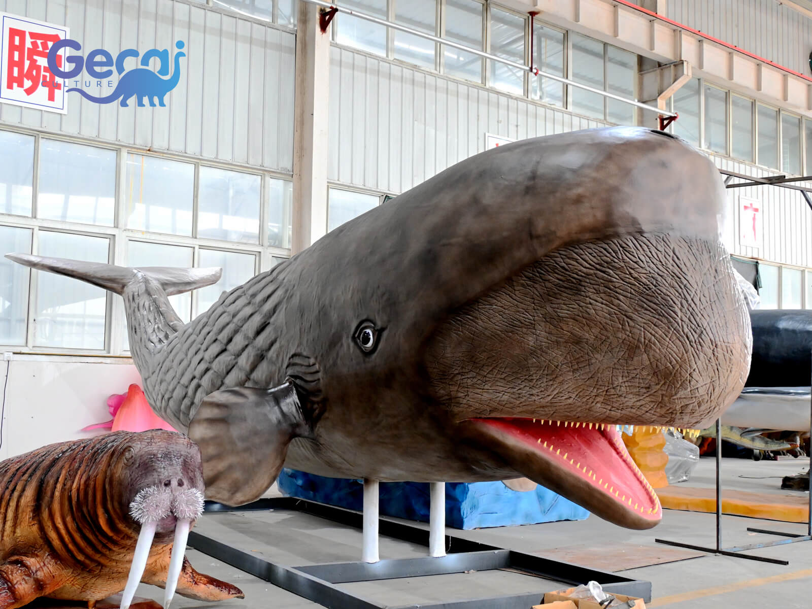 Realistic Life Size Animatronic Sperm Whale