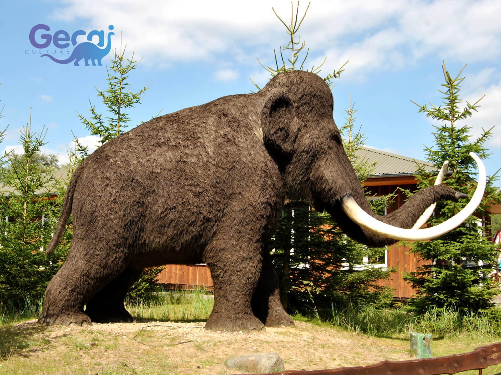 Giant Realistic Animatronic Mammoth Statue for Sale