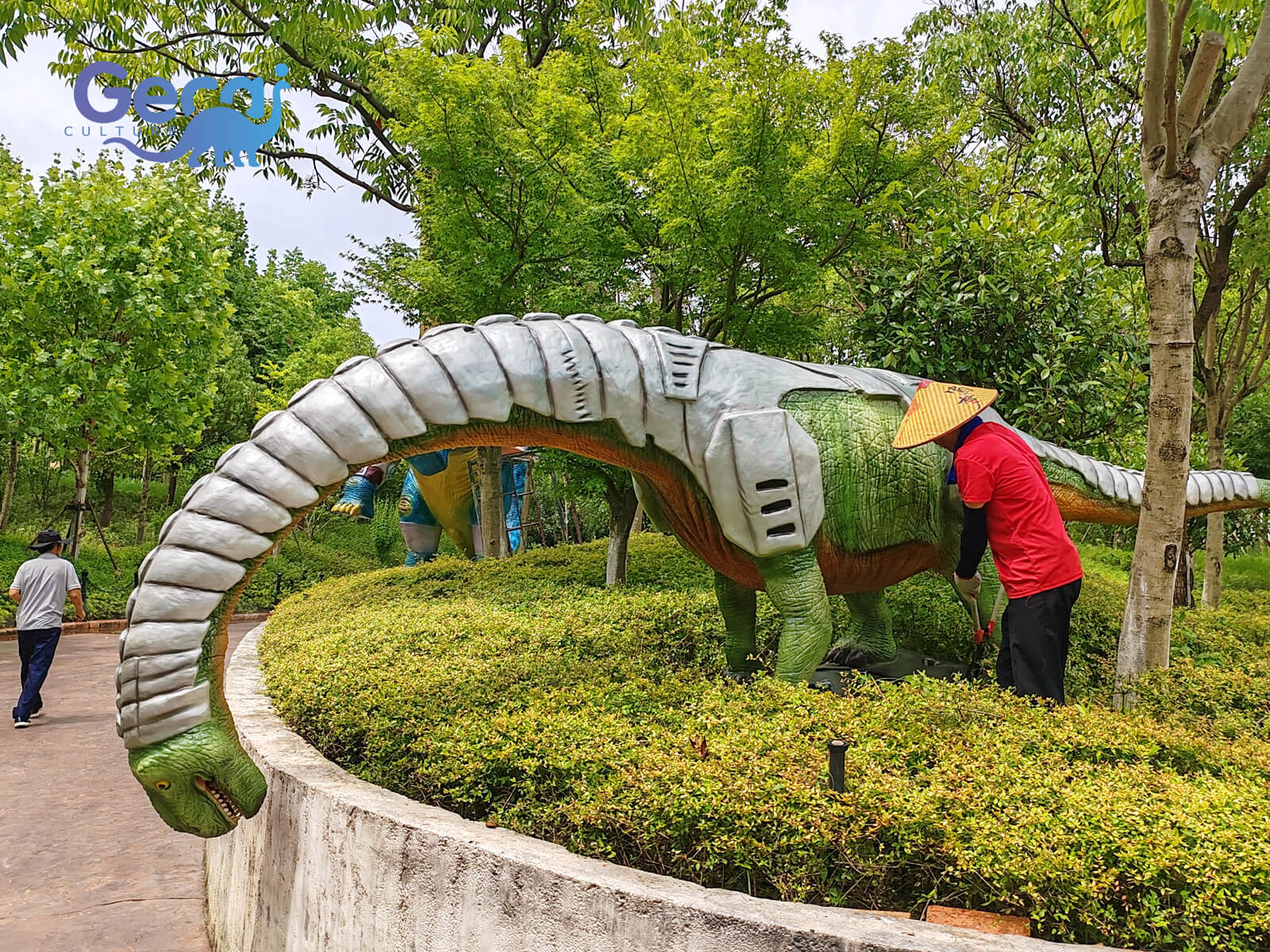 Armored Animatronic Argentinosaurus Statue for Sale