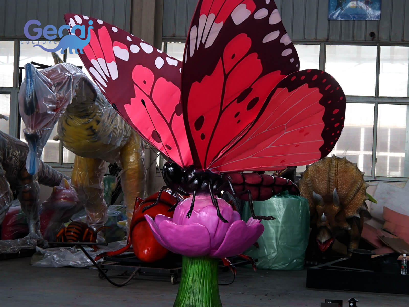 Animatronic Butterfly Statue for Zoo