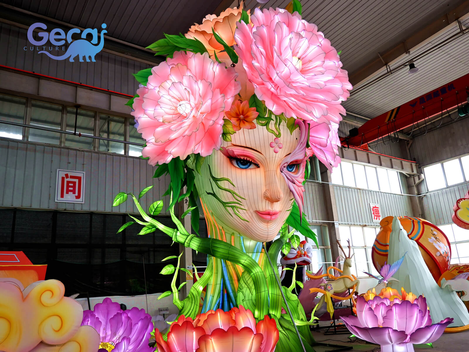 Giant Flower Goddess China Lantern for Sale