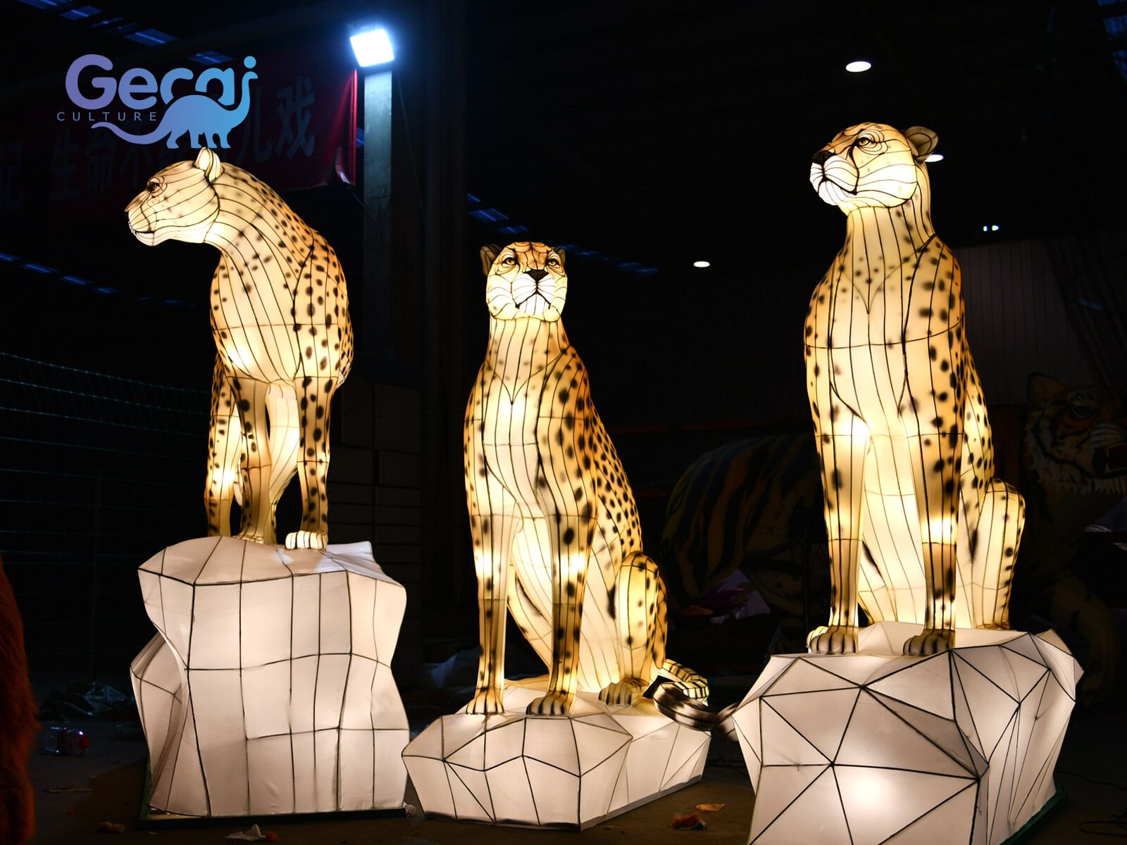 Festival Cheetah Animal Lantern for Event