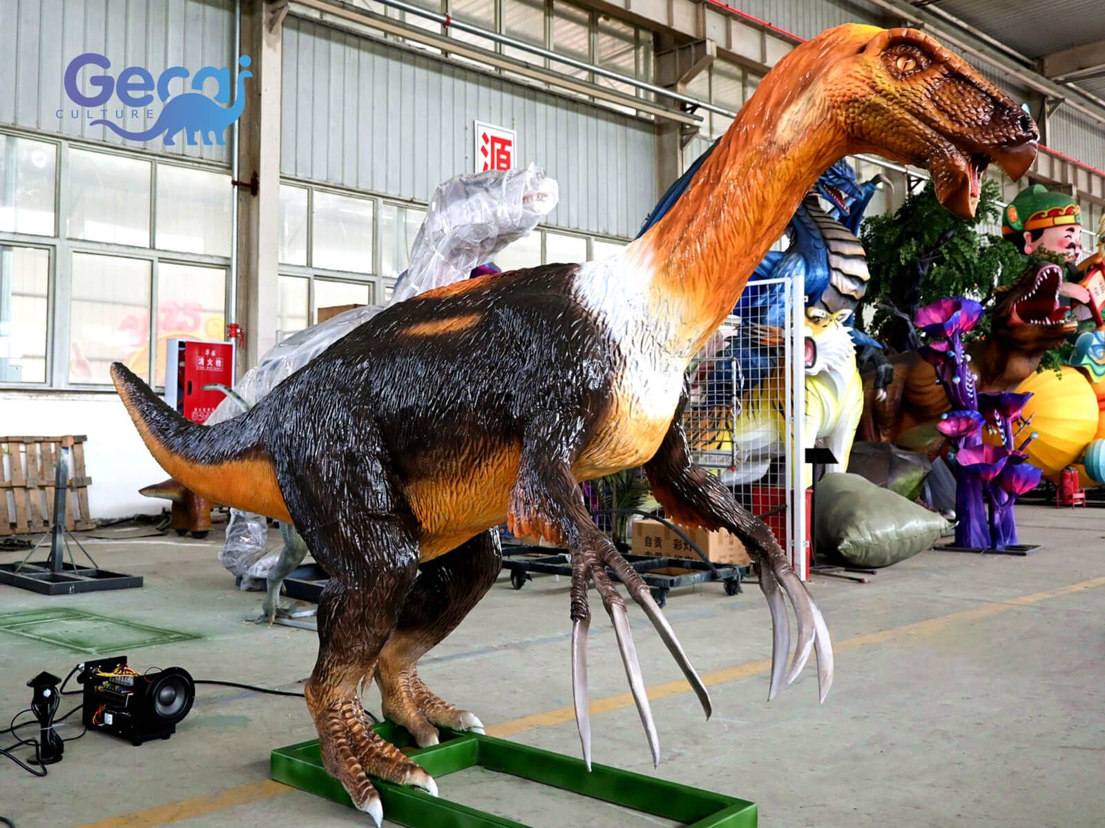 Park-standard Realistic Animatronic Therizinosaurus