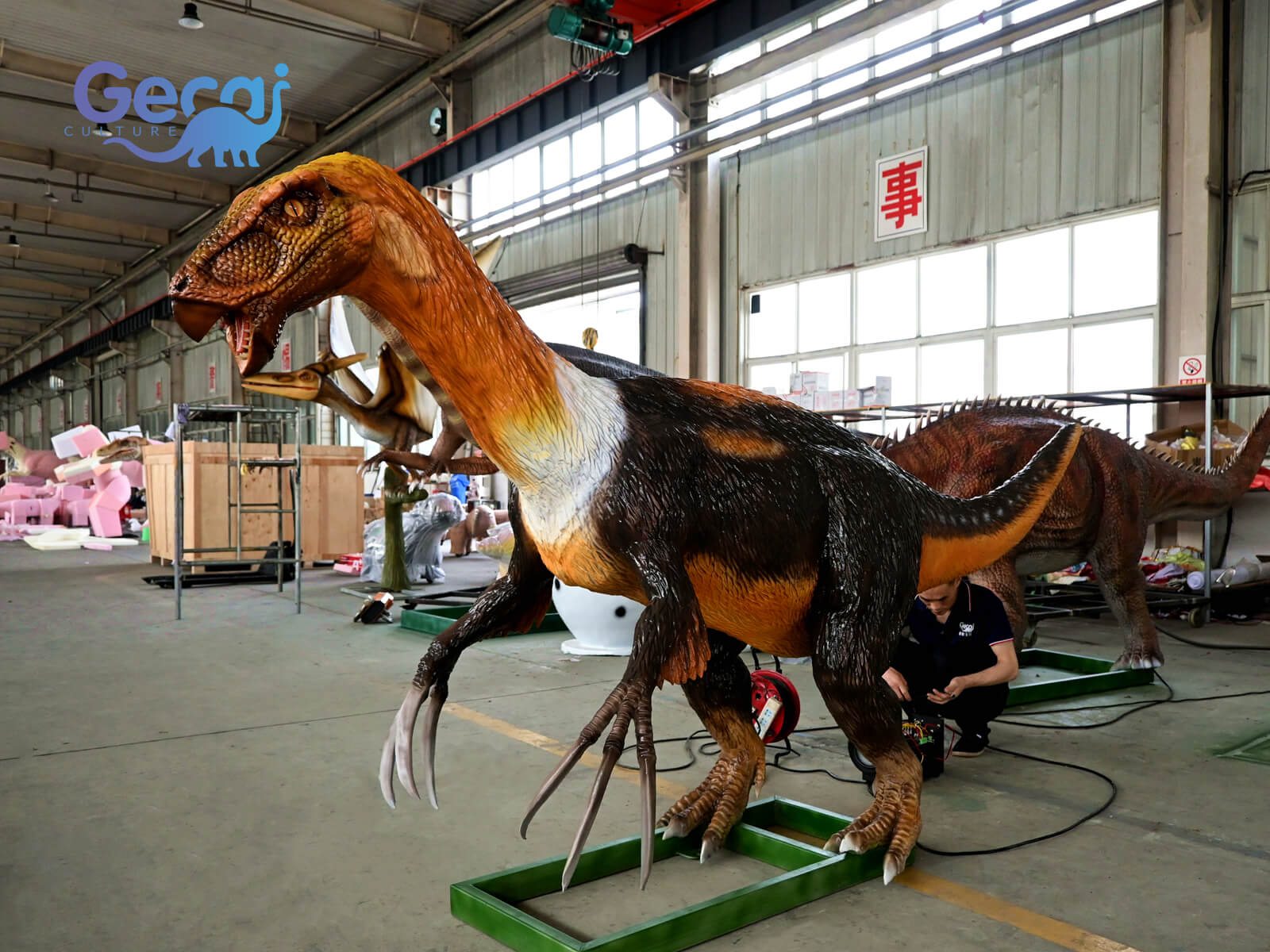 Park-standard Realistic Animatronic Therizinosaurus