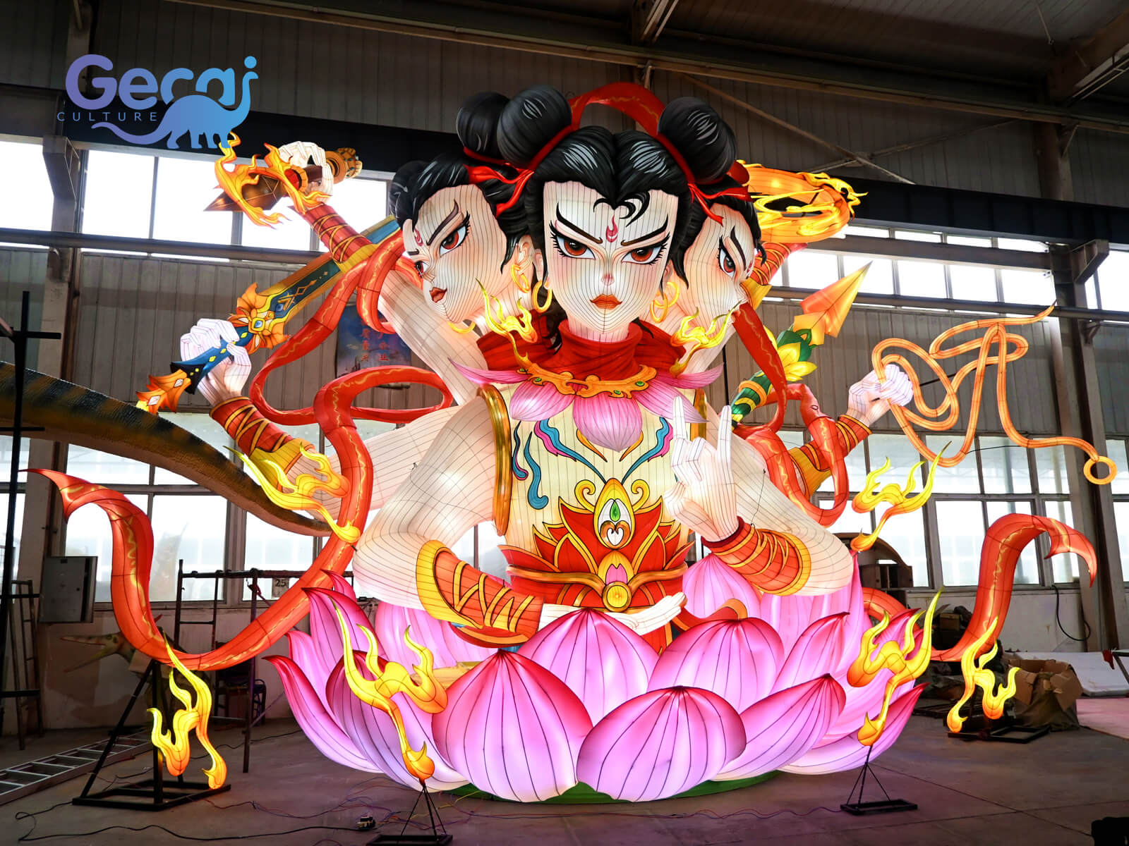 Custom Large Figure Lantern Group