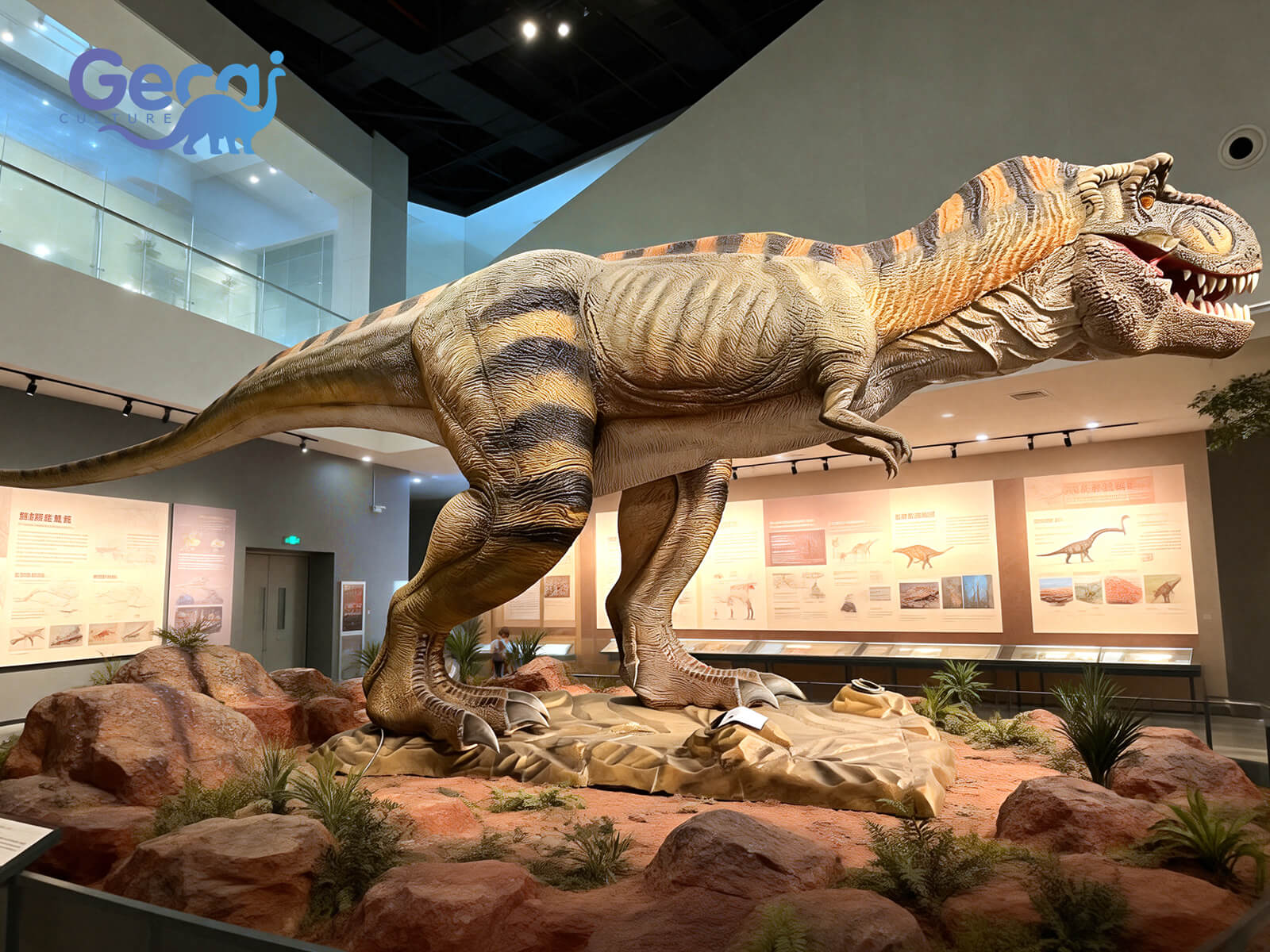 Life Size T-rex Animatronic Dinosaurs Statue