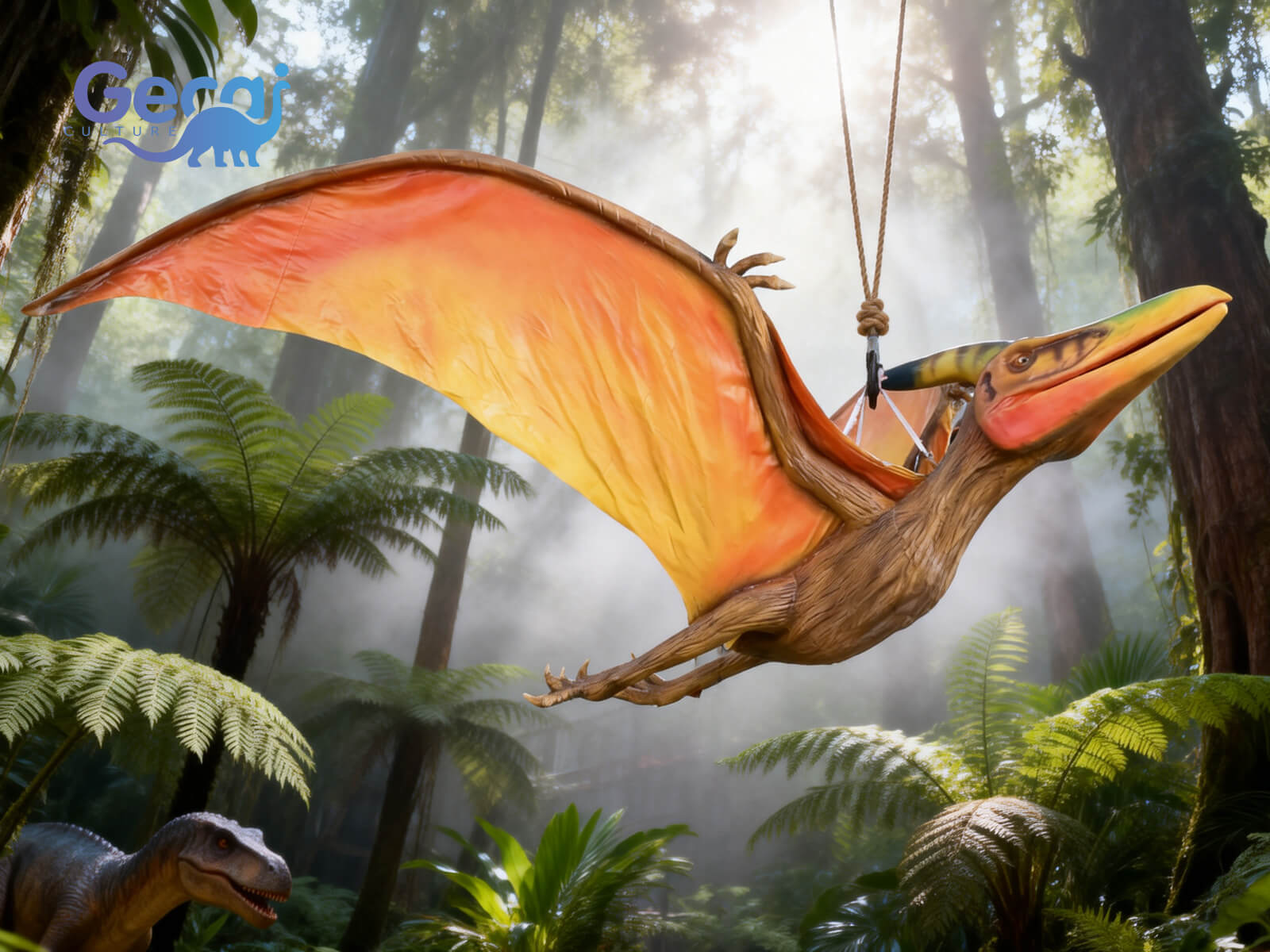 Hanging Animatronic Pteranodon for Park