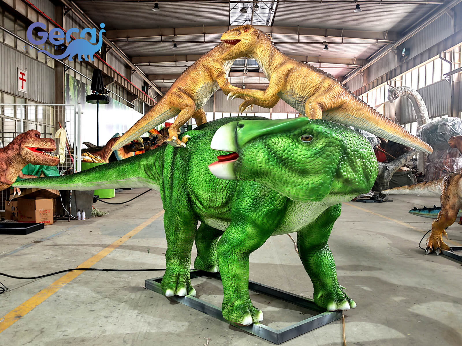 Animatronic Dinosaur Fighting Set for Park