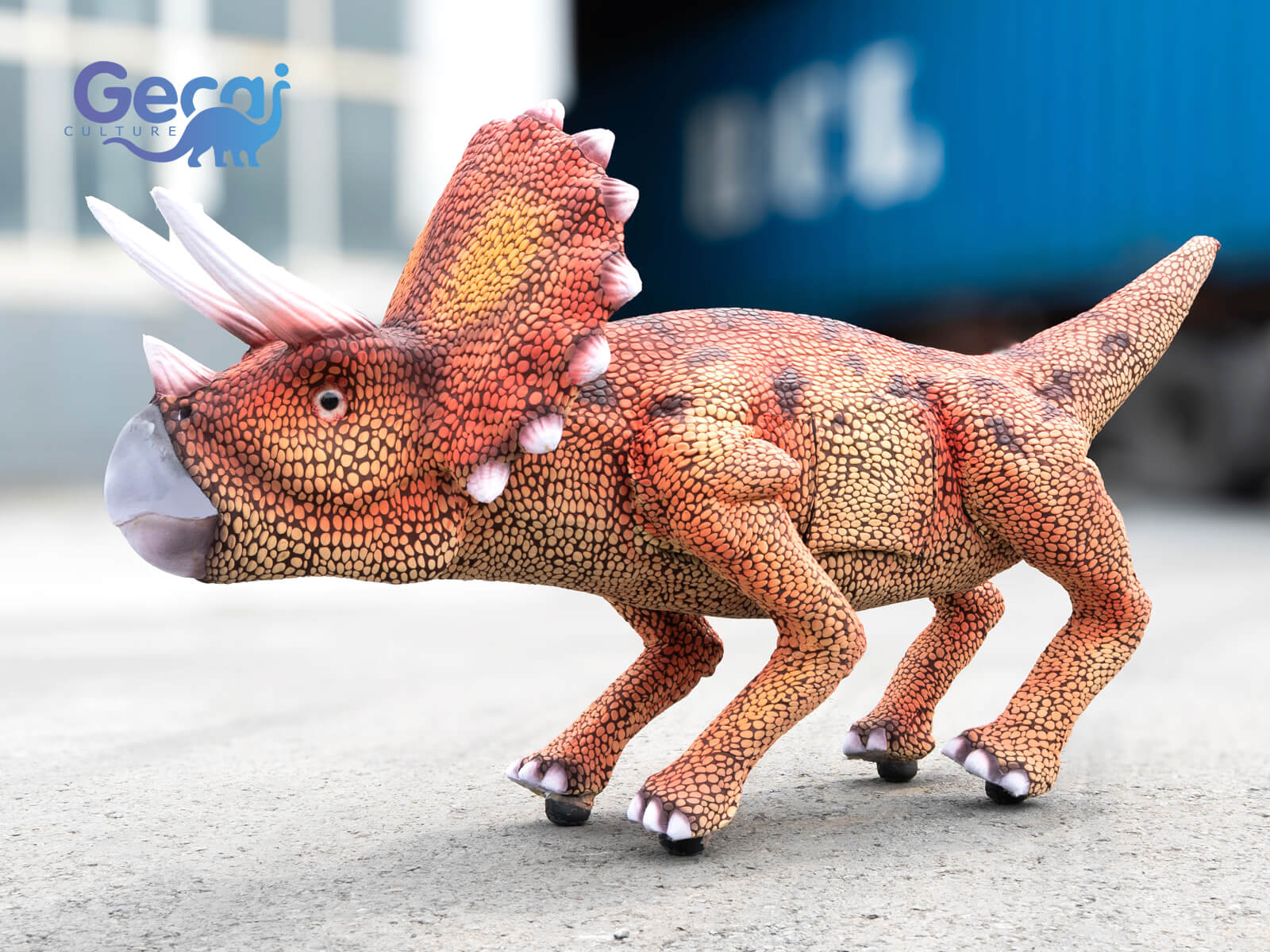 Brown Robot Triceratops for Event