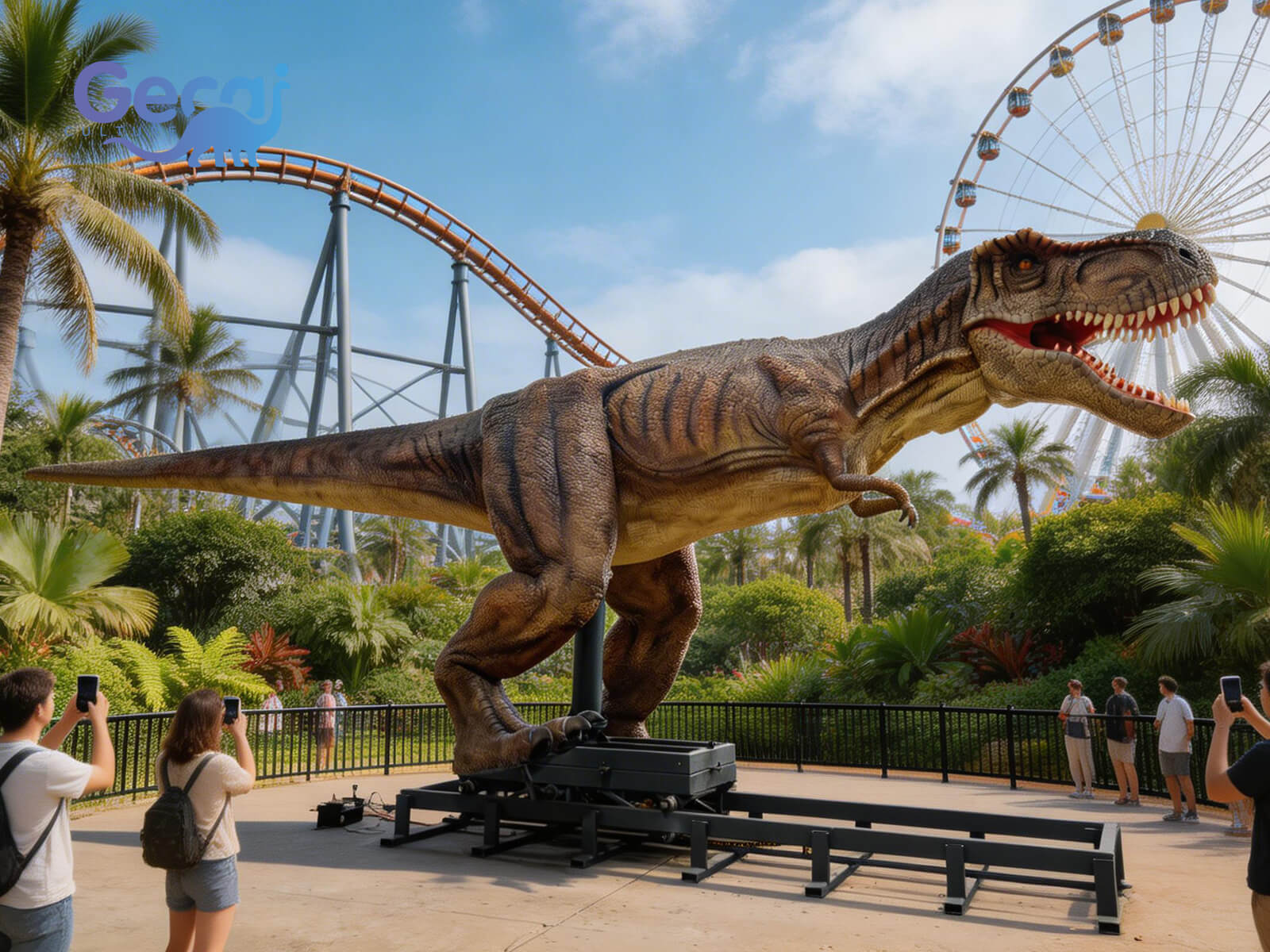 Animatronic Walking Trex Model for Park