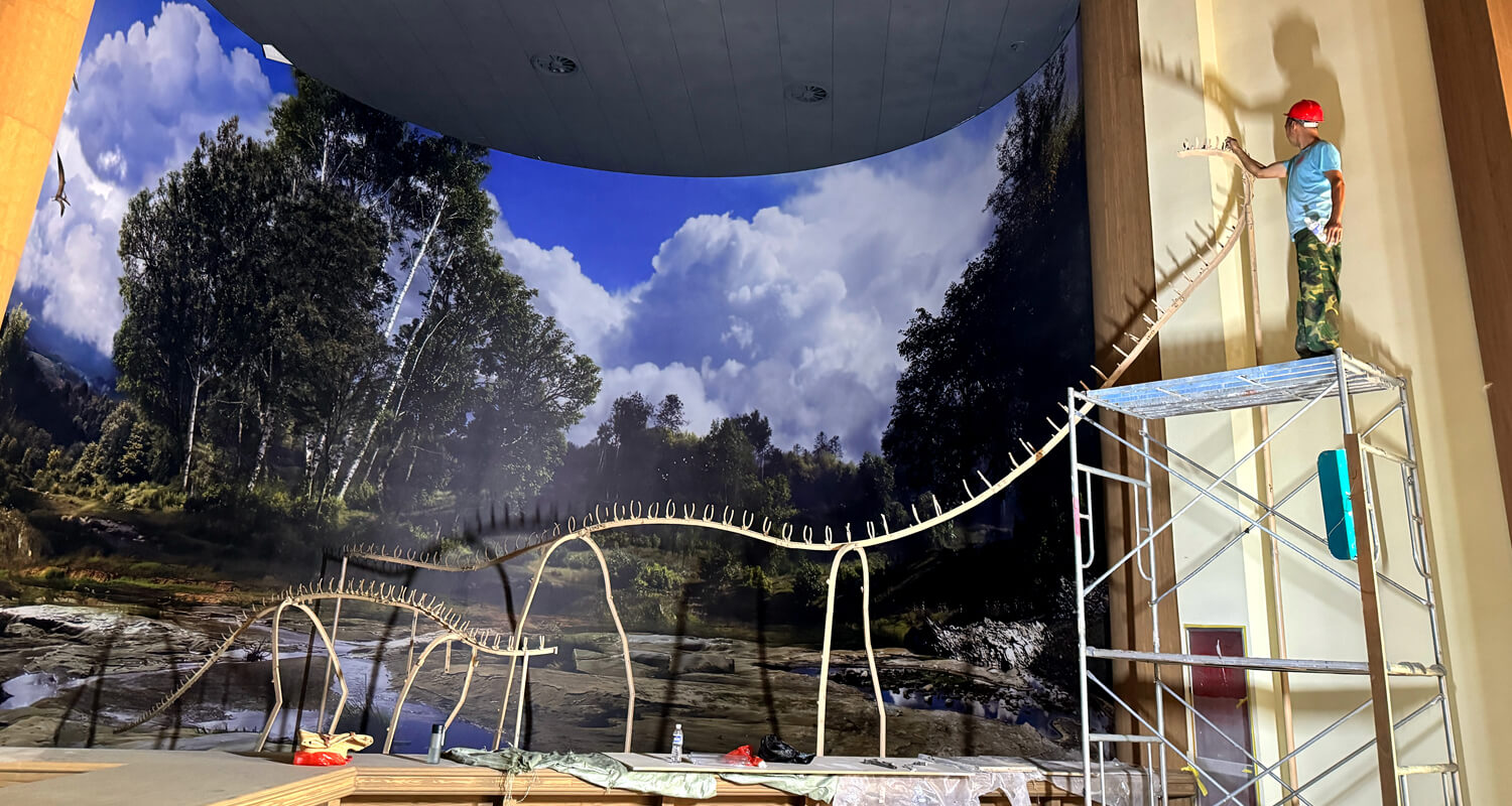 Dinosaur Park in Zhoukou, China