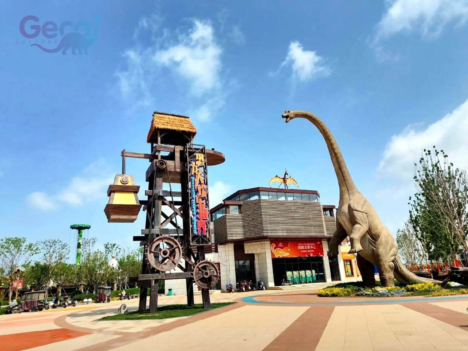 Dinosaur Park in Zhoukou, China