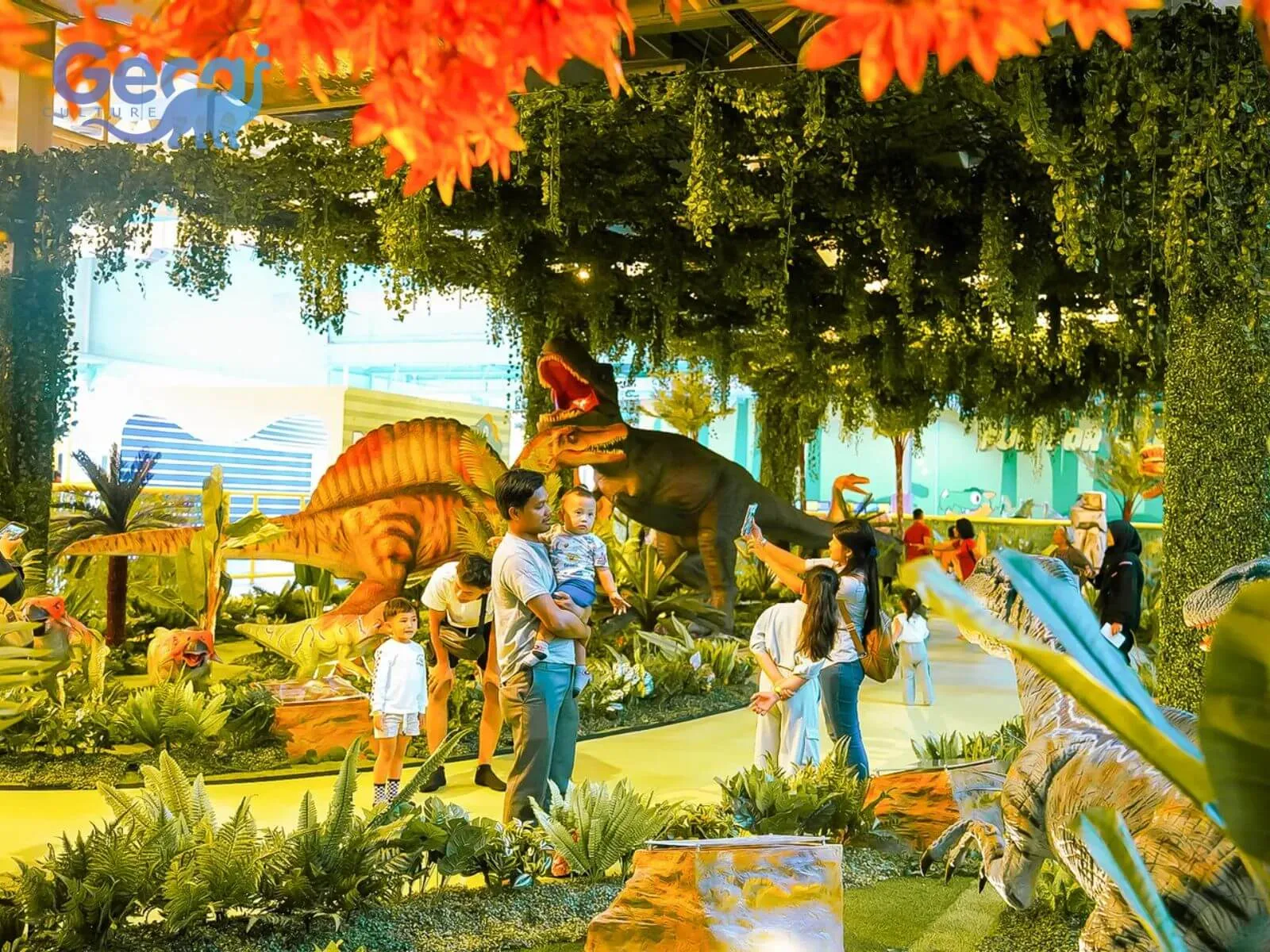 Indoor Dinosaur Park in Indonesia