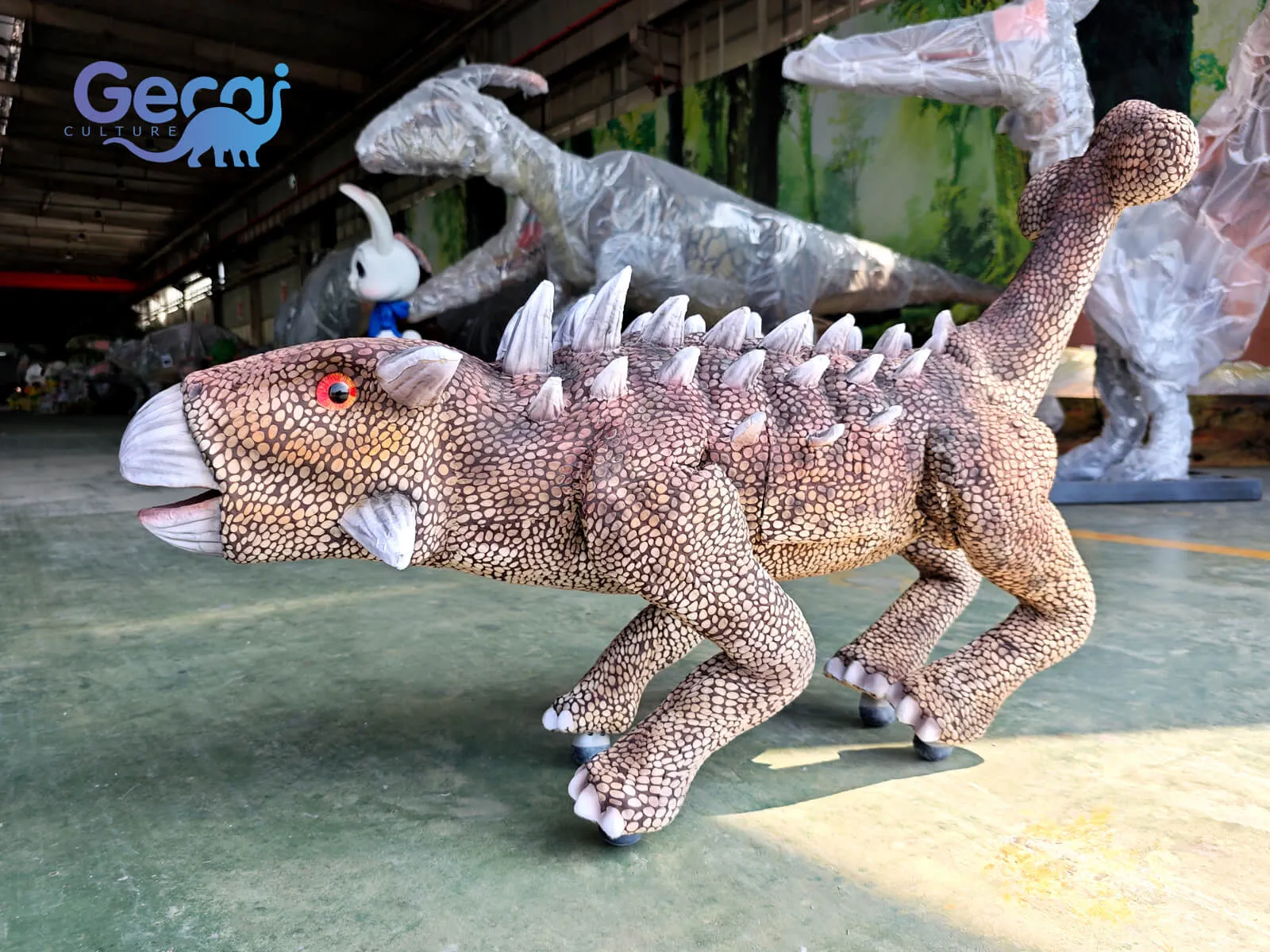 The Robot Ankylosaurus is a fun and interactive dinosaur attraction designed for events, exhibitions, shopping malls, and family entertainment venues. Featuring the iconic armored body, club-like tail, detailed textures, and smooth robotic movements, this model brings the prehistoric Ankylosaurus to life in an engaging...