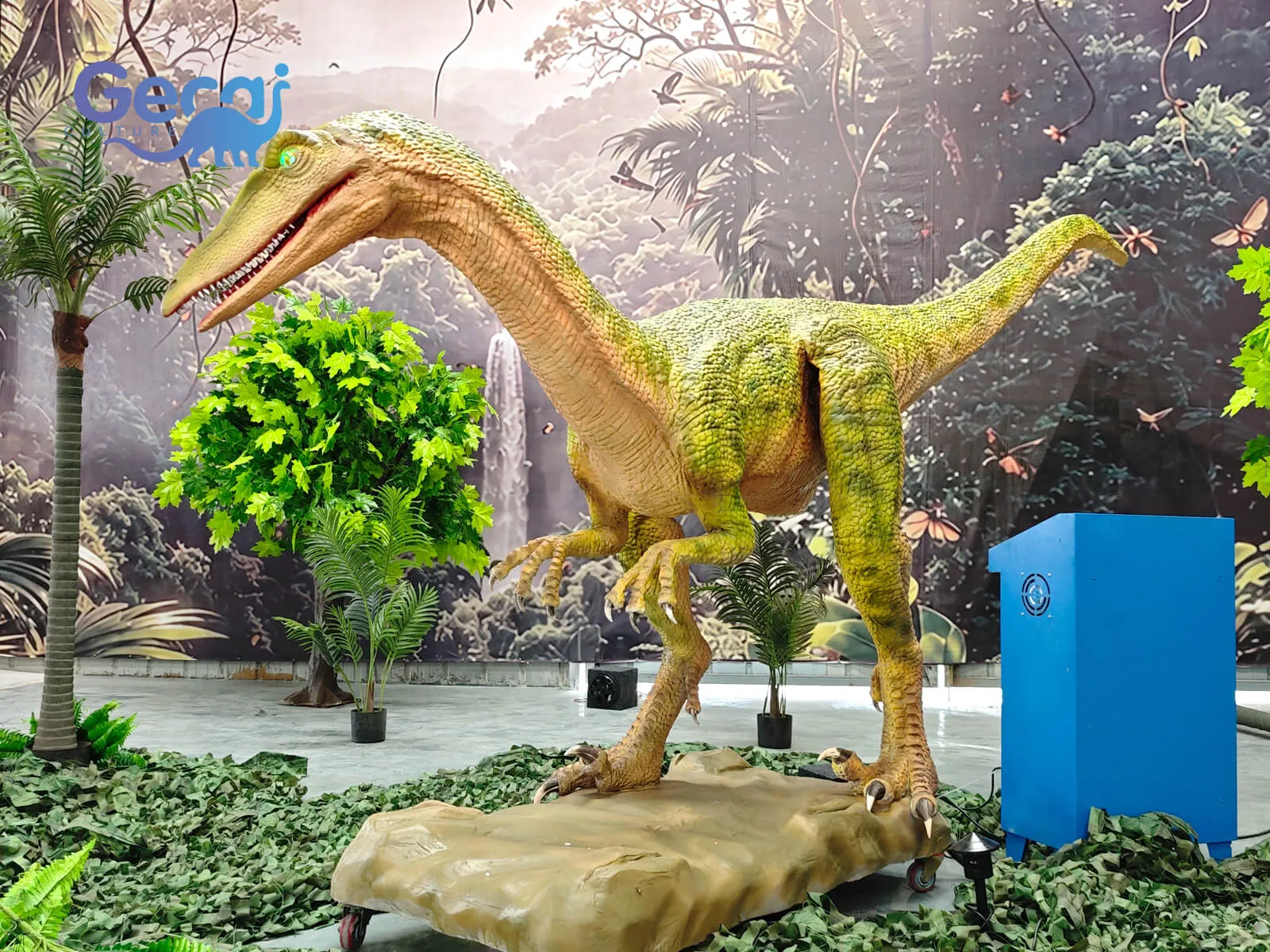 The Realistic Animatronic Coelophysis with Servo Motor is a premium dinosaur attraction designed for theme parks, museums, and educational exhibitions. Featuring a slender body, detailed skin textures...