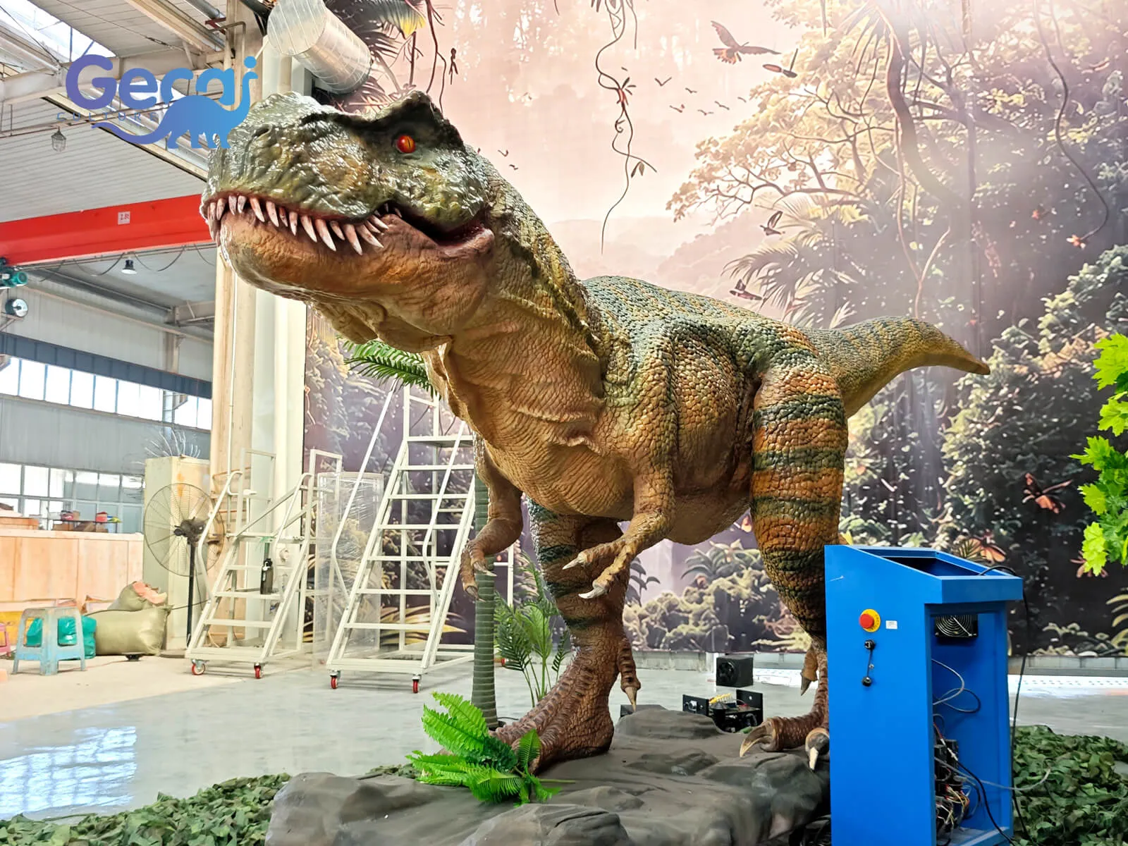 The Outdoor Animatronic T-Rex with Servo Motor is a premium dinosaur attraction designed for theme parks, dinosaur parks, museums, and outdoor themed environments. Featuring the Tyrannosaurus rex's ma...