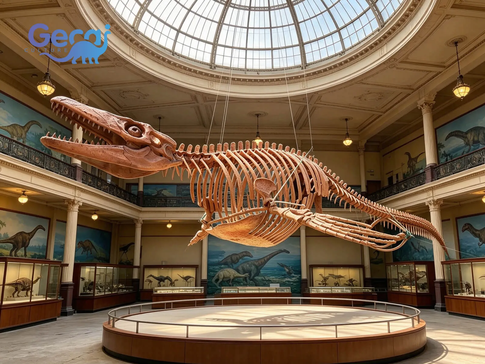 Mosasaurus Fossil Replica for Museum