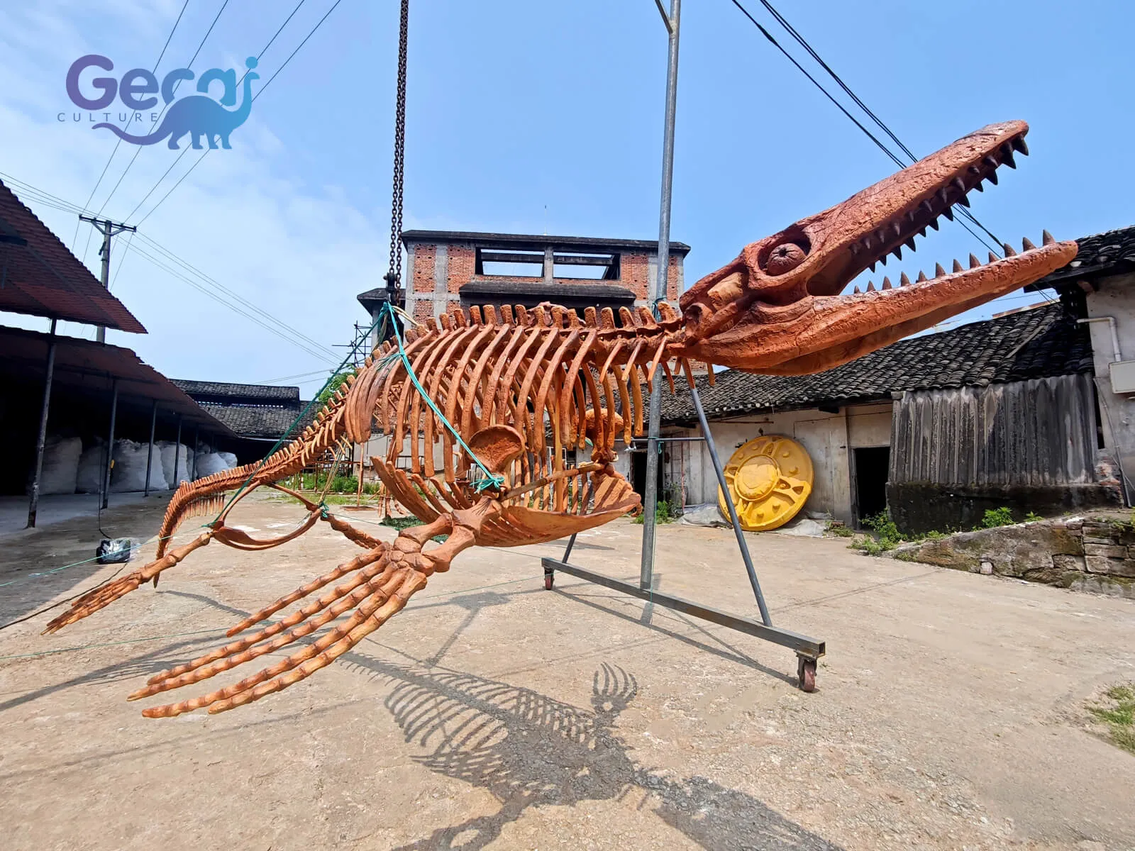The Mosasaurus Fossil Replica for Museum is a museum-quality exhibit designed for natural history museums, science centers, educational institutions, and marine-themed exhibitions. Accurately reproducing the fossilized skeleton of the prehistoric marine reptile, this replica features realistic bone textures, anatomical...