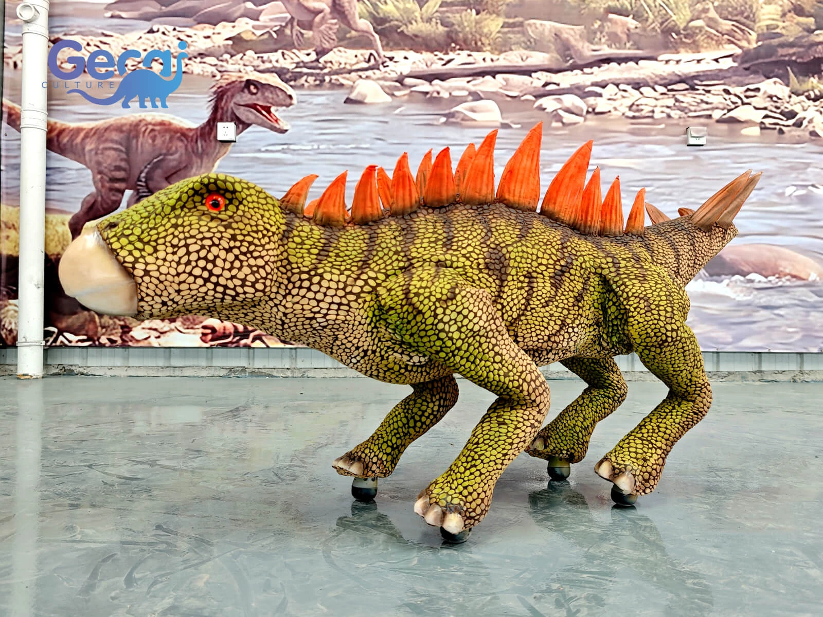 Robot Dinosaur Stegosaurus for Event is a fun and interactive attraction designed for exhibitions, festivals, promotional events, shopping malls, and family entertainment venues. Featuring the iconic back plates, spiked tail, detailed textures, and a friendly robotic design, this Stegosaurus brings a prehistoric charac...