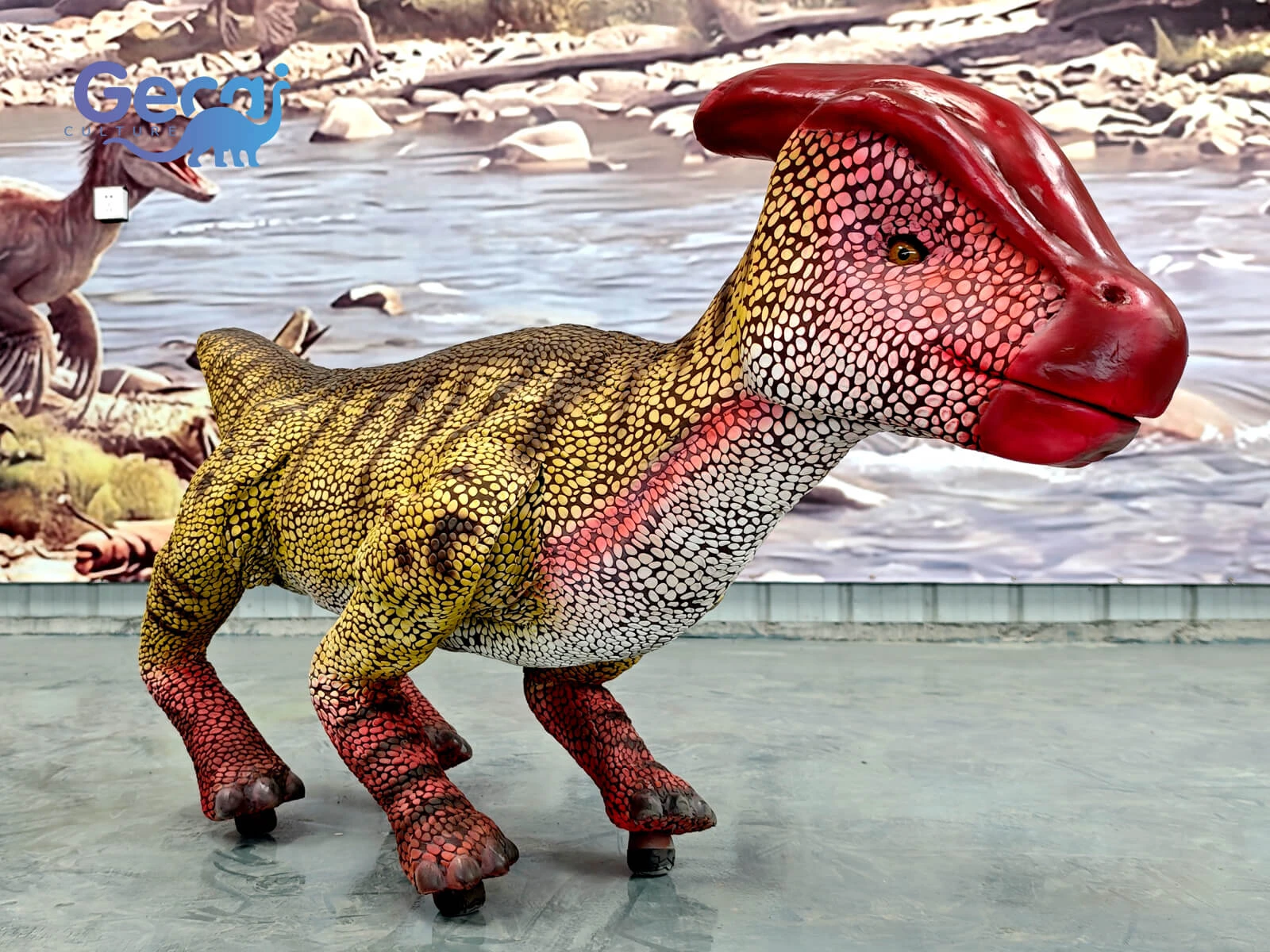 Custom Robot Parasaurolophus for Event