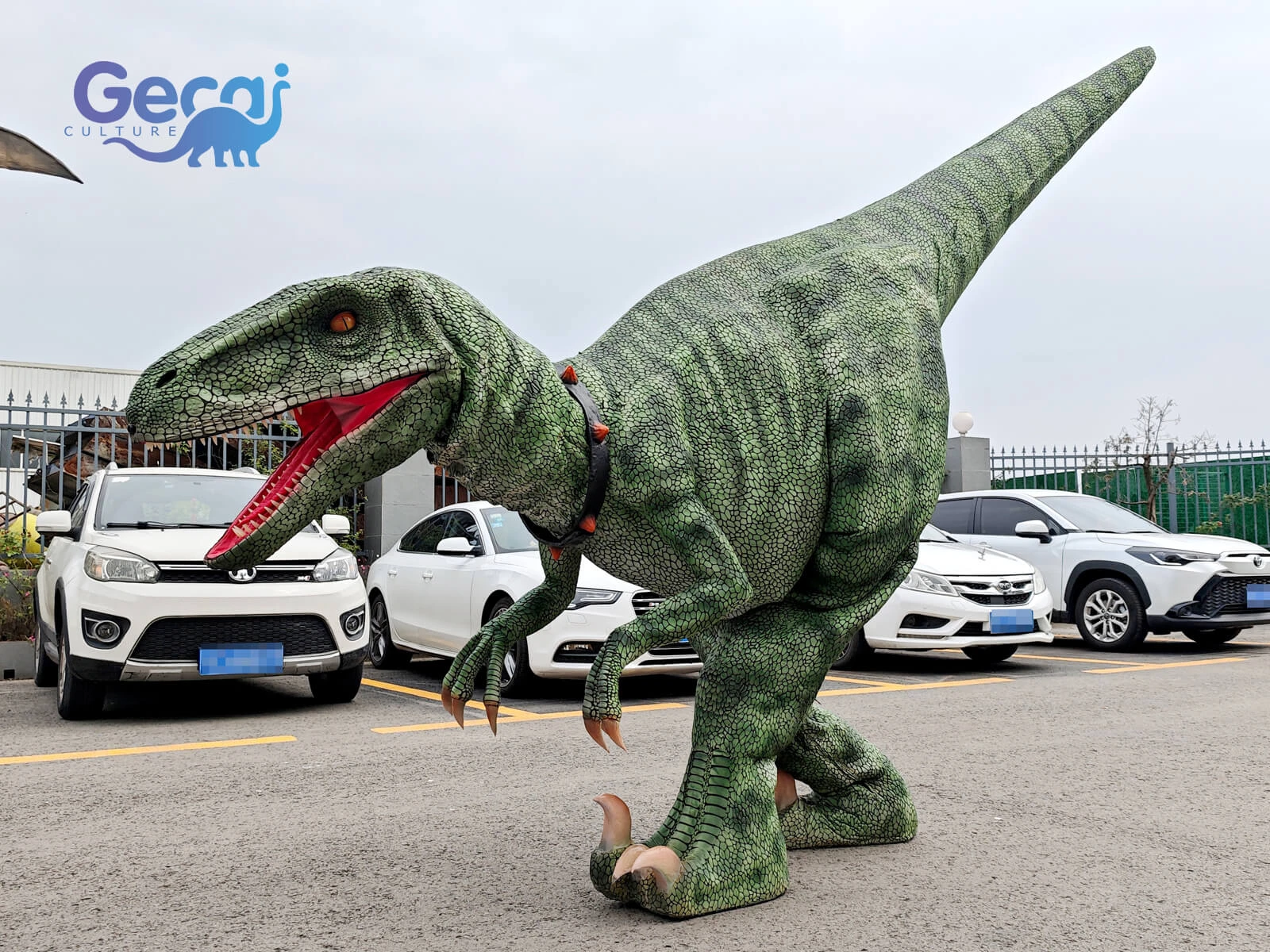 Lifelike Raptor Costume Dinosaur Suit for Party