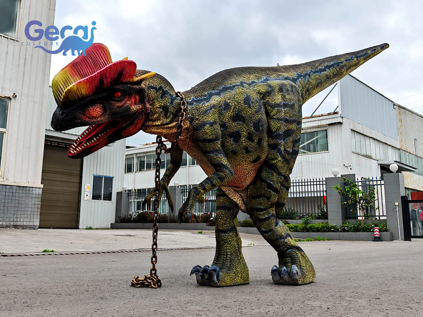Life Size Realistic Dilophosaurus Costume