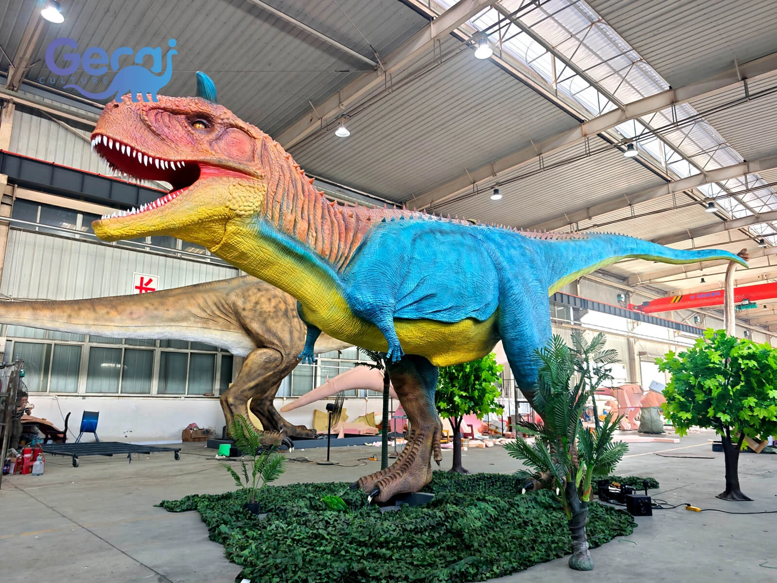 Moving Carnotaurus Dinosaur Model for Park