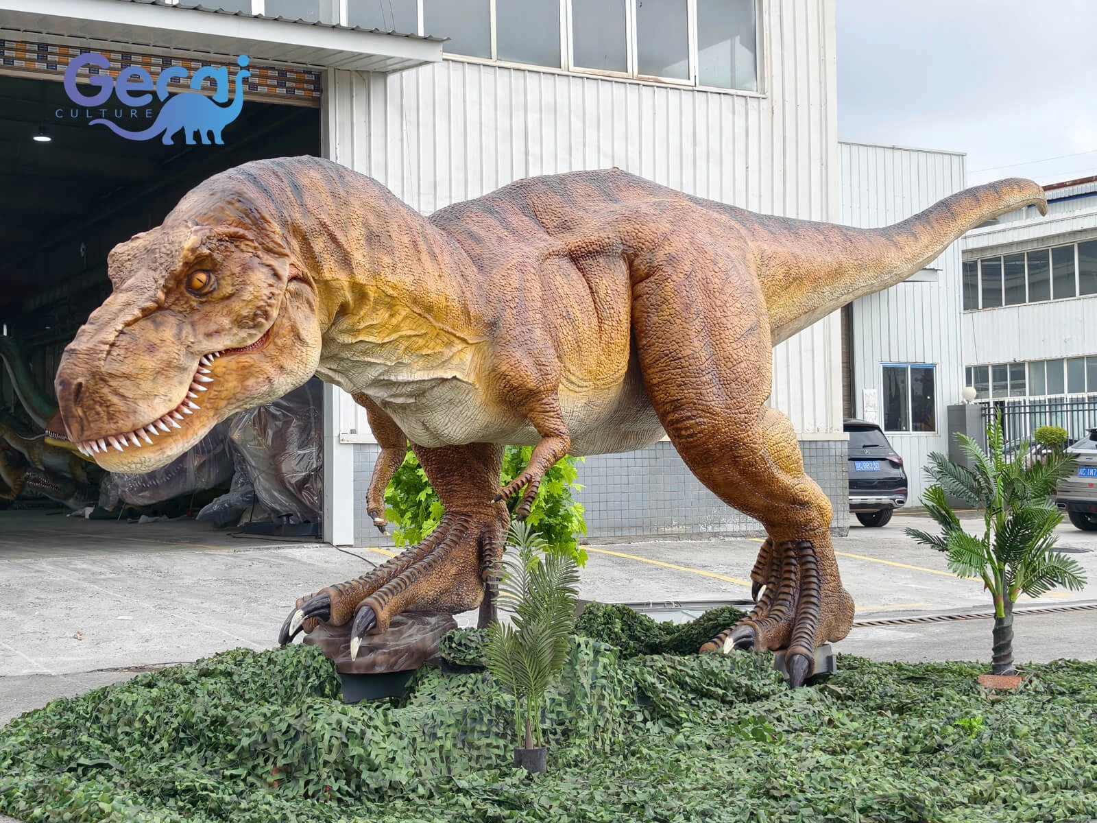Large Servo Animatronic T-Rex for Theme Parks