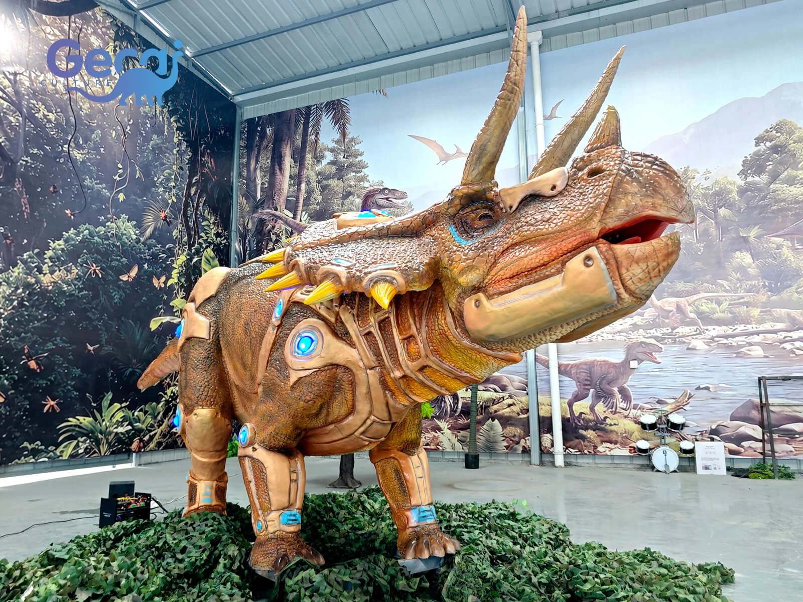 Custom Animatronic Mecha Triceratops for Park