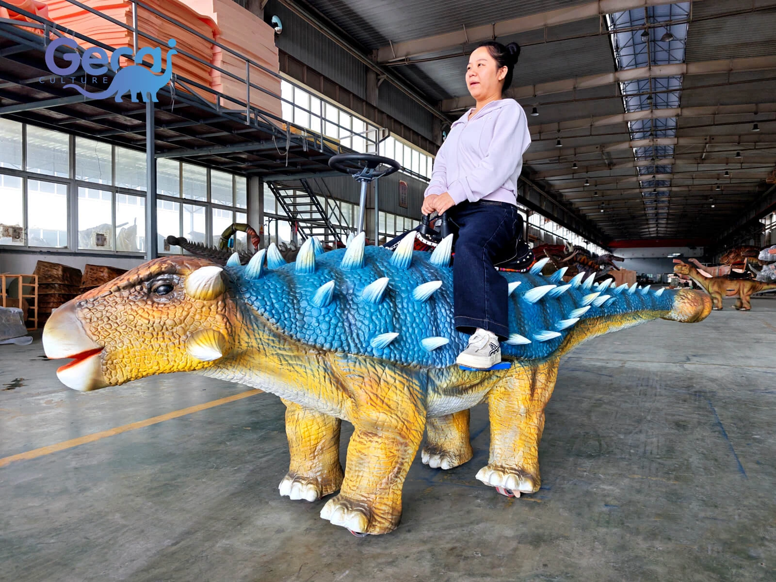 Walking Ankylosaurus Ride for Theme Parks